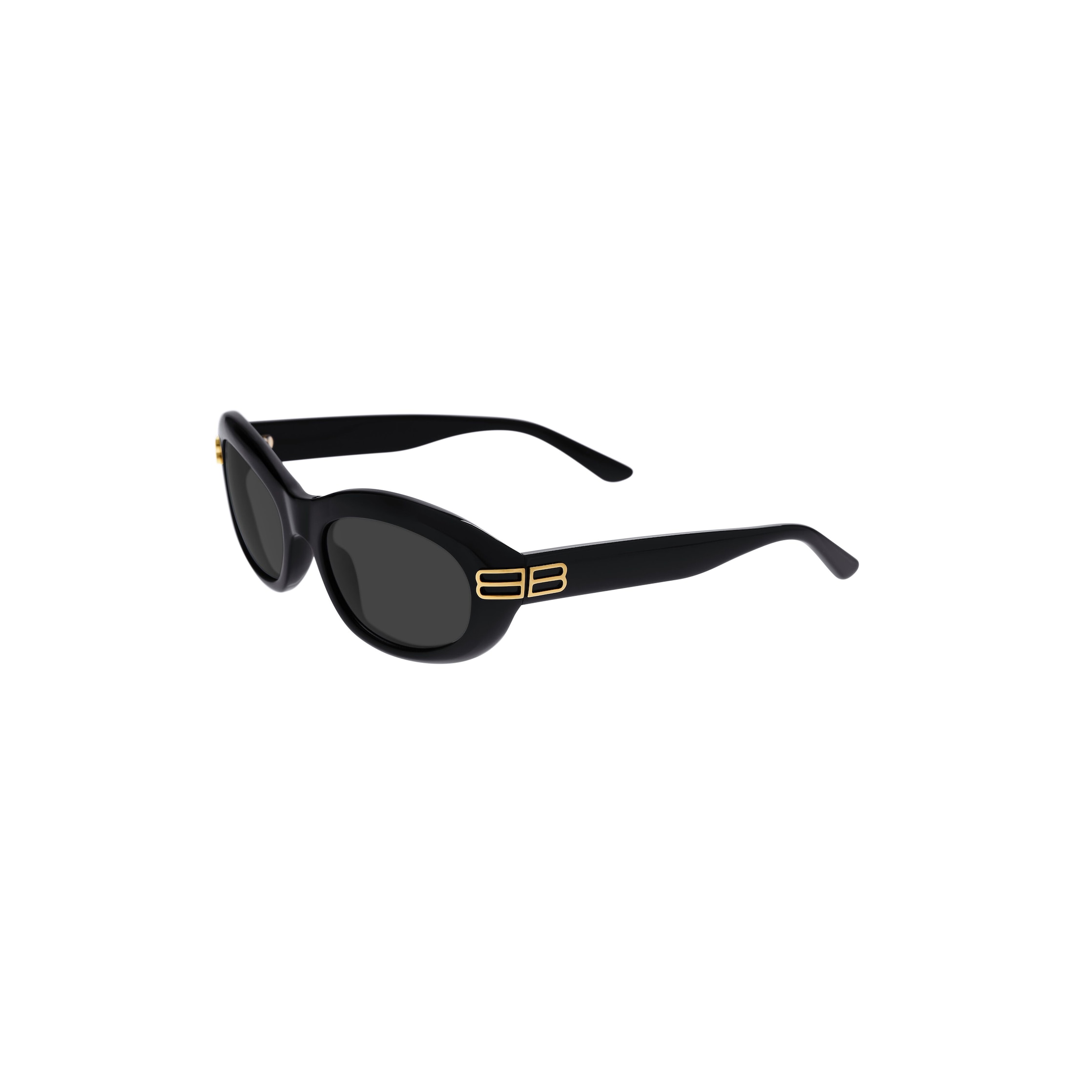 Women’s Casino Round Sunglasses in Black - Image 5